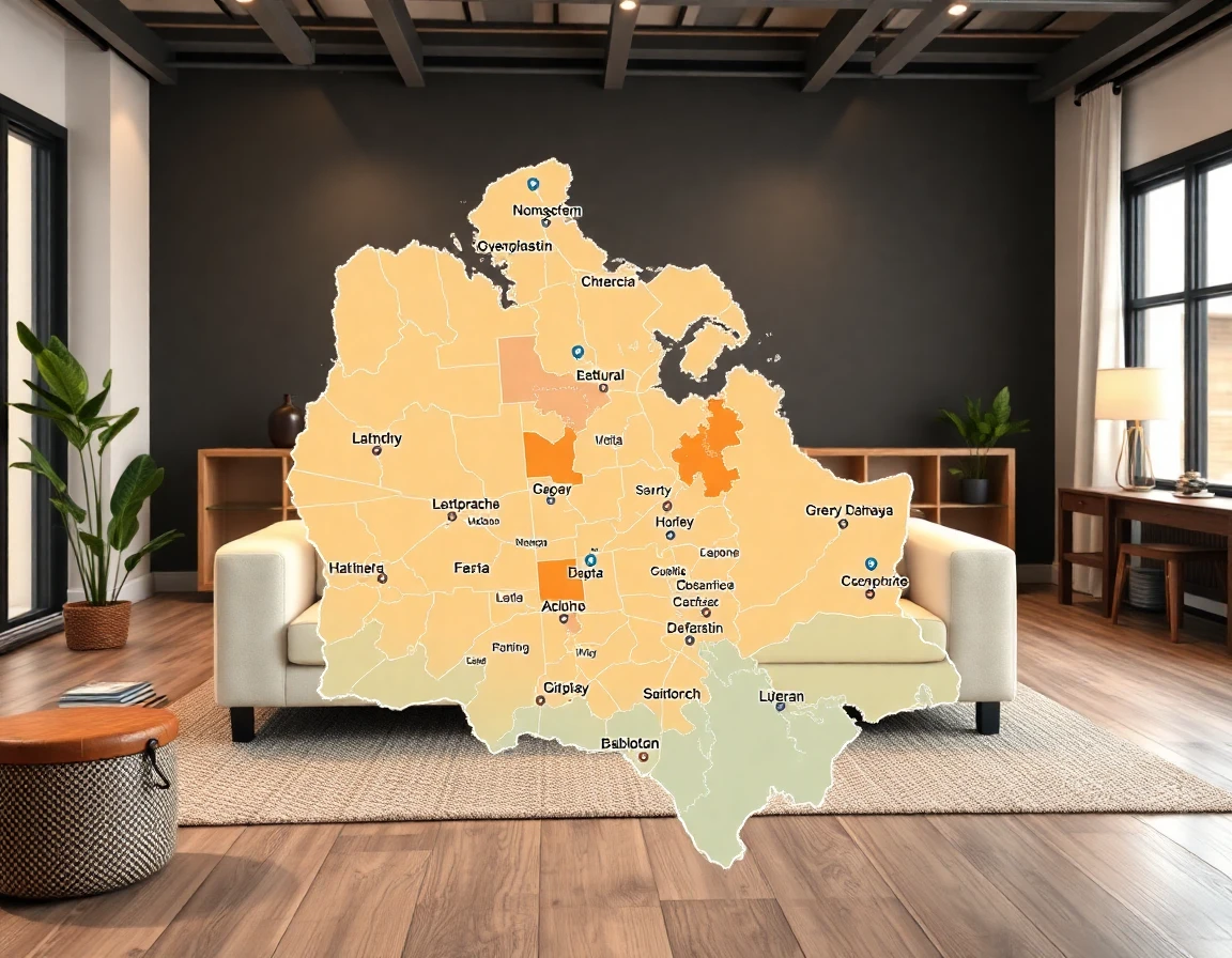 Water Damage Service Areas Map