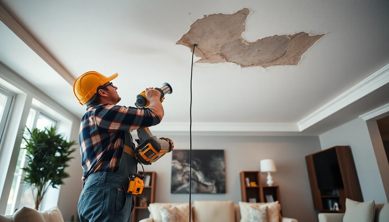 Ceiling Water Damage Repair